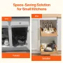 Pull Out Cabinet Organizer, 14"W x 21"D Cabinet Drawer, Soft Close Slide out Shelf, Heavy-Duty Sliding Wood Drawer, Bottom and S