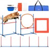 Dog Agility Training Equipment 4 Pcs indstillet med forhindringer Jump Ring Paus Box