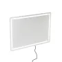 LED Bathroom Mirror, 70 x 100 cm LED Bathroom Vanity Mirror with Frontlit and Backlit, Anti-Fog Memory Mirror with Lights, Stepl