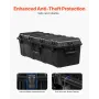 5.5 Cu.ft Weatherproof Hard Case, Large Capacity Waterproof Hard Case with 3 Handles, IP67 Waterproof Protective Case with 6 Cli