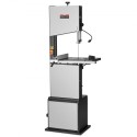 Band Saw Benchtop Bandsaw, 1100W 1,5 hk Motor, 13,39-tommer Maksisk halsbredde, 13-tommer skærehøjde, 109,45-tommer savblade