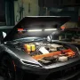 Underhood Work Light, 1450LM, 4400mAh Rechargeable Magnetic Bright LED Light, Portable Cordless Mechanic Work Light Bar, for Car