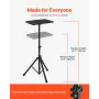 Cycling Desk, Stationary Foldable Adjustable Bike Trainer & Treadmill Desk with Triangle Support, Non-Slip Multi-Slot Bike Train