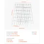 A-ramme agurkeespalier 91 x 81 cm foldbart metalhaveespalier