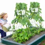 A-ramme agurkeespalier 91 x 81 cm foldbart metalhaveespalier