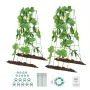 A-ramme agurkeespalier 91 x 81 cm foldbart metalhaveespalier