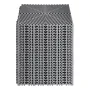 Interlocking Drainage Mat, 12” x 12” Modular Interlocking Cushion, 24 Pcs Splicing Drainage Mats, Non-Slip Gray PP Drainage Floo