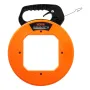 Fish Tape Wire Cable Line Puller 36mx3,1mm (120ft 1/8 in) Steel with High Plastic Case