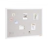 48 "X36" White Cork Board med Linen Surface Wall-Montered Bulletin Board