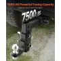 Justerbar trailer Hitch 2 "Modtager 9" Drop Ball Mount Hitch