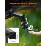 Adjustable Trailer Hitch, Fit 2-Inch Receiver, Trailer Hitch Ball Mount with 2-Inch Ball & Pin, 7500 lbs Capacity Ball Hitch, 9-