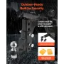 Adjustable Trailer Hitch, Fit 2-Inch Receiver, Trailer Hitch Ball Mount with 2-Inch Ball & Pin, 7500 lbs Capacity Ball Hitch, 9-