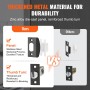 Entry Door Handle Matte Black Square Handle Set with Door Lever No Lock