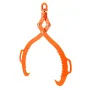 32in Log Lifting Tongs, 2-Claw Log Tongs, Heavy Duty Steel Log Grapple, 1543LBS Lifting Capacity, Swivel Log Graper Timber, Eagl