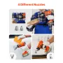 Cordless Heat Gun, Hot Air Gun Compatible with DEWALT 20V Lithium Batteries, LCD Display Heat Shrink Gun with LED Light, Multi-L