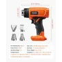 Cordless Heat Gun, Hot Air Gun Compatible with DEWALT 20V Lithium Batteries, LCD Display Heat Shrink Gun with LED Light, Multi-L