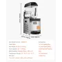 Commercial Slushy Machine, 12L Single Tank Frozen Drink Machine, 48 Cups Stainless Steel Margarita Smoothie Frozen Drink Maker, 