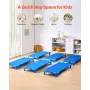 Stackable Kiddie Cot 52 "X 23" Daycare Nap Coter til Kids Blue