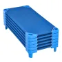 Stackable Kiddie Cot 52 "X 23" Daycare Nap Coter til Kids Blue