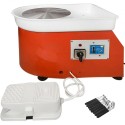 Electric Pottery Wheel Ceramic Machine 25cm Pottery Wheel Machine 280W Pottery DIY Kit with Shaping Tool Kit for Ceramic Work