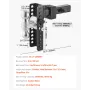 Justerbar trailer Hitch 2 "Modtager 8" Drop Tri-Ball Hitch