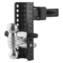 Adjustable Trailer Hitch, 8-Inch Drop Hitch Ball Mount, Fit 2" Receiver, Heavy Duty Trailer Tow Hitch with 2" & 2-5/16"Balls, 21