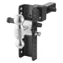 Adjustable Trailer Hitch, 8-Inch Drop Hitch Ball Mount, Fit 2" Receiver, Heavy Duty Trailer Tow Hitch with 2" & 2-5/16"Balls, 21