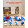Stackable Kiddie Cot, Pack of 4, Portable Toddler Nap Cots, Standard Size 52" L x 23" W Daycare Cots for Kids, Preschool Classro