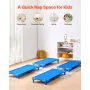 Stackable Kiddie Cot, Pack of 4, Portable Toddler Nap Cots, Standard Size 52" L x 23" W Daycare Cots for Kids, Preschool Classro