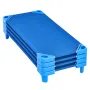 Stackable Kiddie Cot 52 "X 23" Daycare Nap Coter til Kids Blue