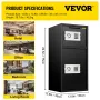 33 "Digital dobbeltdør Safet Depository Box Safes Cash Office