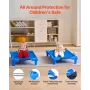 Stackable Kiddie Cot 42 "X 23" Daycare Nap Coter til Kids Blue