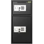 74 L Digital Double Door Safe Depository Box Gun Safes Cash Office Security Lock Strong Iron Larger Digital Safe Box