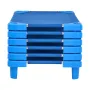 Stackable Kiddie Cot 42 "X 23" Daycare Nap Coter til Kids Blue