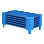 Stackable Kiddie Cot 42 "X 23" Daycare Nap Coter til Kids Blue