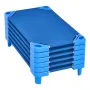 Stackable Kiddie Cot, Pack of 6, Portable Toddler Nap Cots, Standard Size 40" L x 23" W Daycare Cots for Kids, Preschool Classro