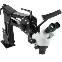 Micro Inlaid Mirror Multi-directional Micro-setting Microscope 76mm Lens Spring Bracket Jewelry Tools 7X-4.5X