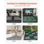 Interlocking Drainage Mat, 15.7” x 15.7” Modular Interlocking Cushion, 24 Pcs Splicing Drainage Mats, Non-Slip Gray PP Drainage 