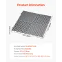 Interlocking Drainage Mat, 15.7” x 15.7” Modular Interlocking Cushion, 24 Pcs Splicing Drainage Mats, Non-Slip Gray PP Drainage 