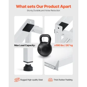 Washing Machine Stand Pedestal 48.5x25 Inch 590LB with Double Tray