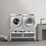 Washing Machine Stand, 48.5x25-Inch Washer Laundry Pedestal, 590LBS Load Capacity Washer And Dryer Pedestal Base with Double Tra