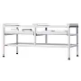 Washing Machine Stand, 48.5x25-Inch Washer Laundry Pedestal, 590LBS Load Capacity Washer And Dryer Pedestal Base with Double Tra