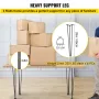 Hairpin Table Legs 26 inch Black Set of 4 Desk Legs Each 220lbs Capacity Hairpin Desk Legs 3 Rods for Bench Desk Dining End Tabl