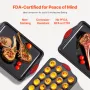 Baking Pans Set, 10-Piece, Nonstick Carbon Steel Cookware Sheets & Trays, Stackable Kitchen Oven Bakeware Cooking Sets with Sili