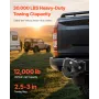 Pintle Hook, 30000 lbs Towing Capacity, Trailer Hitches Receiver Hook Fits for 2.5-inch to 3-inch Lunette Ring with Mounting Kit
