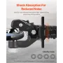 Pintle Hitch 2-5/16 "Mount Hitch Ball til 2,5" -3 "Lunette Ring