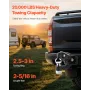 Pintle Hook, 20000 lbs Towing Capacity, Trailer Hitches Receiver Hook Combination 2-5/16-inch Hitch Ball, Fits 2.5 to 3-inch Lun