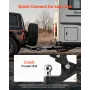 Pintle Hook, 16000 lbs Towing Capacity, Pintle Hook Hitch for 2-inch Hitch Hook Military Receiver, Combination 2-inch Hitch Ball