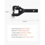 Pintle Hook, 16000 lbs Towing Capacity, Pintle Hook Hitch for 2-inch Hitch Hook Military Receiver, Combination 2-inch Hitch Ball