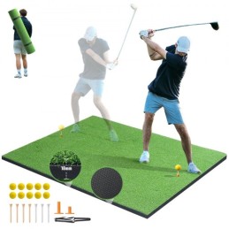 5x4ft Golf Hitting Mat Turf Golf Training Aid Indoor Outdoor Practice